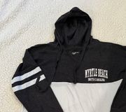 Womens Myrtle Beach SC Pom Jersey Long Sleeve Hoodie Size Small Color Black & White Brand