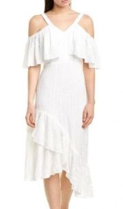 Hadley White Asymmetrical Dress