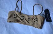 Boys + Arrows Hezeus bikini top xs NWT!