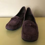 Suede Moccasin Heels