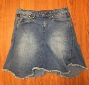 Vintage Retro 90s Y2K Blue Denim Jean Skirt Juniors 5