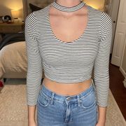 Top Shop Striped Crop Top