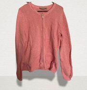 Croft & Barrows Pink zip up cardigan