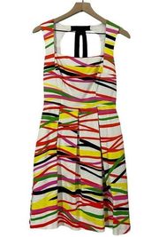 David Meister Multicolor Sleeveless Fit and Flare Dress - 2