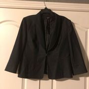 Alex Marie navy 1 button waist 3/4 sleeved blazer sz 16