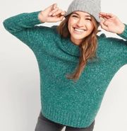 Green Oversized Crewneck Sweater