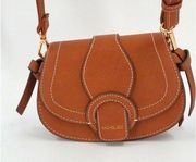 Rachel Zoe Edessi Crossbody Vegan Leather Cognac Belt Bag Purse New With Tags