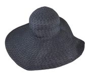 Nine West Black Wide Brimmed Sun Hat