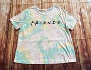 Friends Womens Short Sleeve Round Neck Tie Dye T-Shirt Size 3X