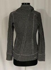 HEAD Sports Gray Activewear Diagonal Zipper Sweater in Size Small