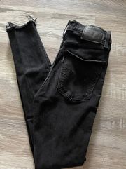 Levi’s Mile High Super Skinny Jeans In Black