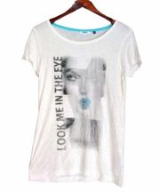 NWOT Look Me In The Eye 100% Viscous Graphic Tee