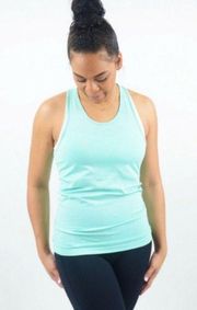 Zyia Active Copper Charged Tank Top Aqua Blue Size Small