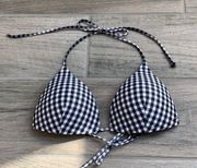 Misguided gingham bikini top