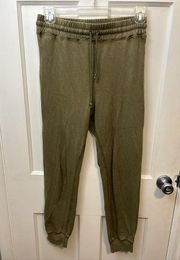 J. Crew 100% cotton Army Green Draw String pants size XS Lightweight Joggers