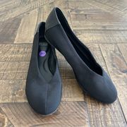 EILEEN FISHER Black Grosgrain Ballet Flats Size 8