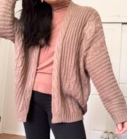 Cable -knit cardigan