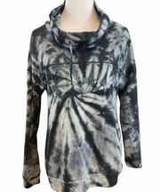 Simply Southern  black and gray tie dye pullover