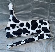 Cow Print Bikini Top-