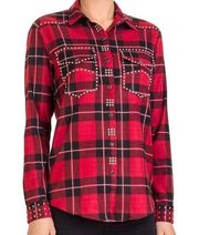 The Kooples Studded Plaid Shirt