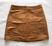 Brown Suede Skirt