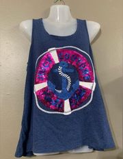 Anchor Sequined Tank Top