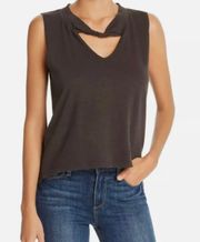 Clothing Shirt Keyhole Hi-Lo Top