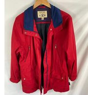 Pacific Trail Red Windbreaker Jacket Size Medium