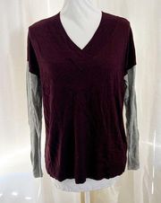 V neck Sweater Size Medium Petite Apt 9