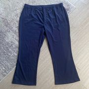 Women's Navy Blue  Sweat Lounge Plus Size Pants 28W