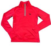 PINK - Victoria's Secret  Womens Ultimate Jacket Pullover Quarter Zip Neon Pink XS