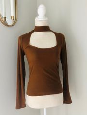 Knit Long Sleeve with Cutout