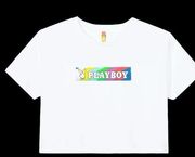 Playboy Color Static Logo Crop Top