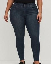 TORRID Plus Size Bombshell Skinny Jean Premium Stretch Dark Wash High Waisted 18