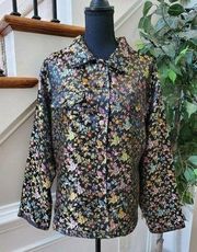 Bill Blass Women's Floral Pattern Jacket Size 2X