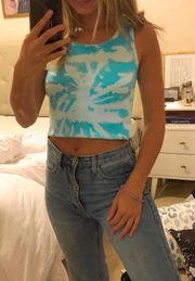 Blue Tie Dye Tank