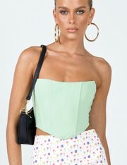 Princess Polly carlie corset top green