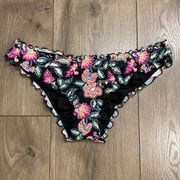 Shade & Shore Floral Bikini Bottoms Size Medium