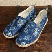 Vionic Beach Laguna Blue Slip On Espadrille Shoes Size 9.5