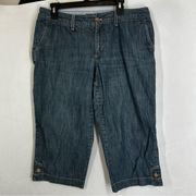 5/$25 Sale EDDIE Bauer capri cropped jeans size 14