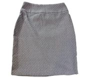 SOHO Women's Medium Black and White Textured Pencil Skirt