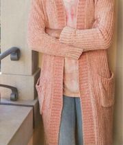 Soft Surroundings Chenille Dreams Longline Cardigan Sweater - Medium Petite