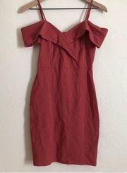 NWT! NORDSTROM SAPRANO BAROQUE RED BODYCON MINI DRESS