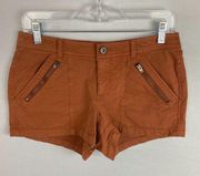 Melrose & Market Sequoia Rust Casual Twill Shorts