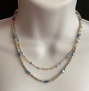 beaded layered bohemian necklace