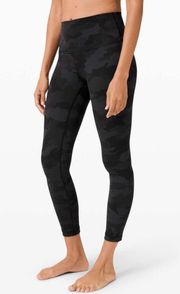 Lululemon black camo 25” wunder unders