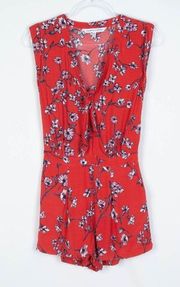 Cupcakes and Cashmere Fitz Floral Tie Romper XS