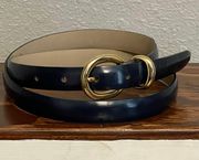 Navy Blue With Gold Buckle Belt Size 1X or 42”