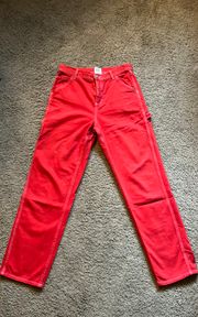 Red  jeans