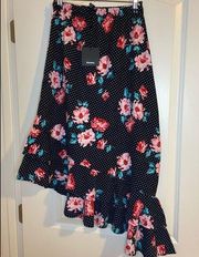 NWT Asymmetrical, multi-boho Skirt, Size XS